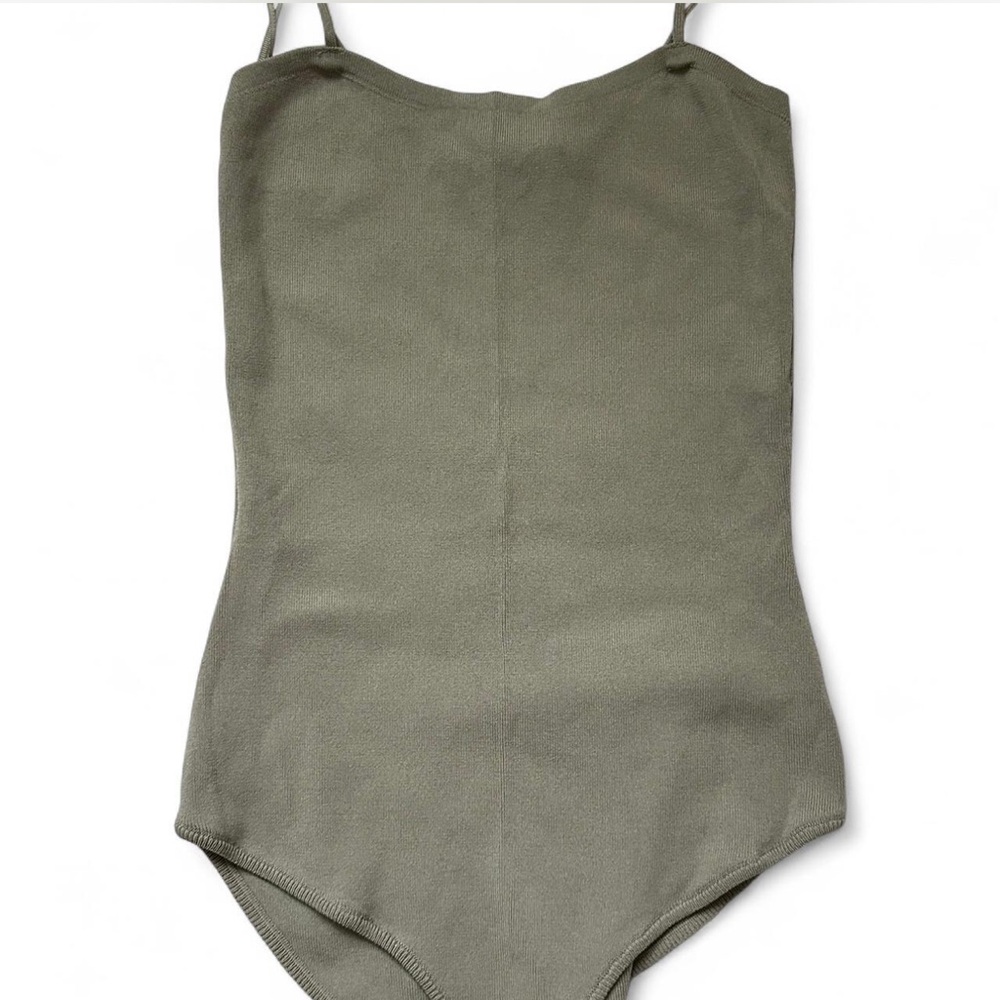 ZARA khaki green bodysuit